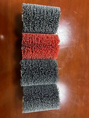 OEM ODM Nylon Abrasive Wire Roller Brush For Steel Plate Cleaning