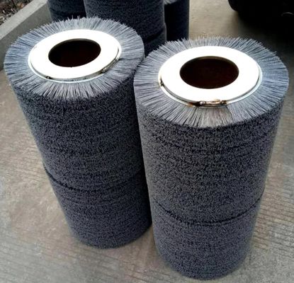 Customized Woodworking Abrasive Nylon Roll Brush for Wood Finishing