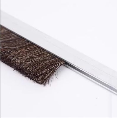 Custom Industrial Brush Strip Horse Bristle Brush Door Bottom Sealing Strip Brush For Sealing/Cleaning/Dust Removal